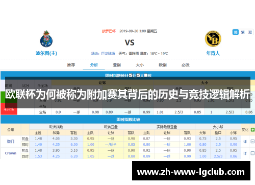 欧联杯为何被称为附加赛其背后的历史与竞技逻辑解析 欧联杯为何被称为附加赛其背后的历史与竞技逻辑解析